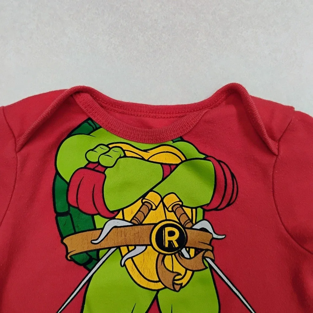 Nickelodeon Teenage Mutant Ninja Turtles‎ Raphael Red Baby One Piece Romper 12M